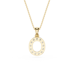 Lab Grown Diamond Initial O Pendant