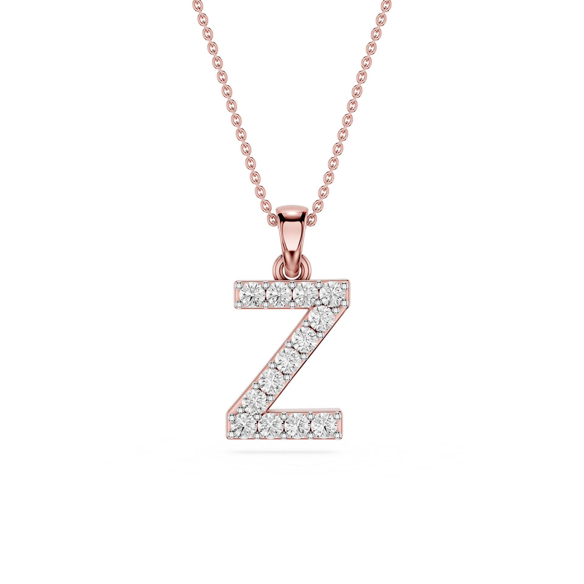 Lab Grown Diamond Initial Z Pendant