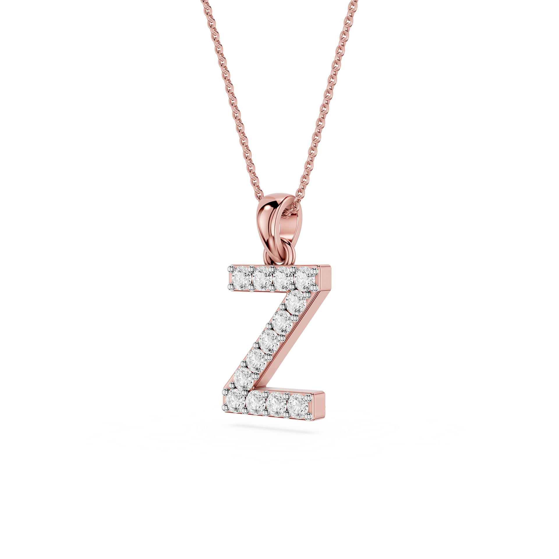 Lab Grown Diamond Initial Z Pendant