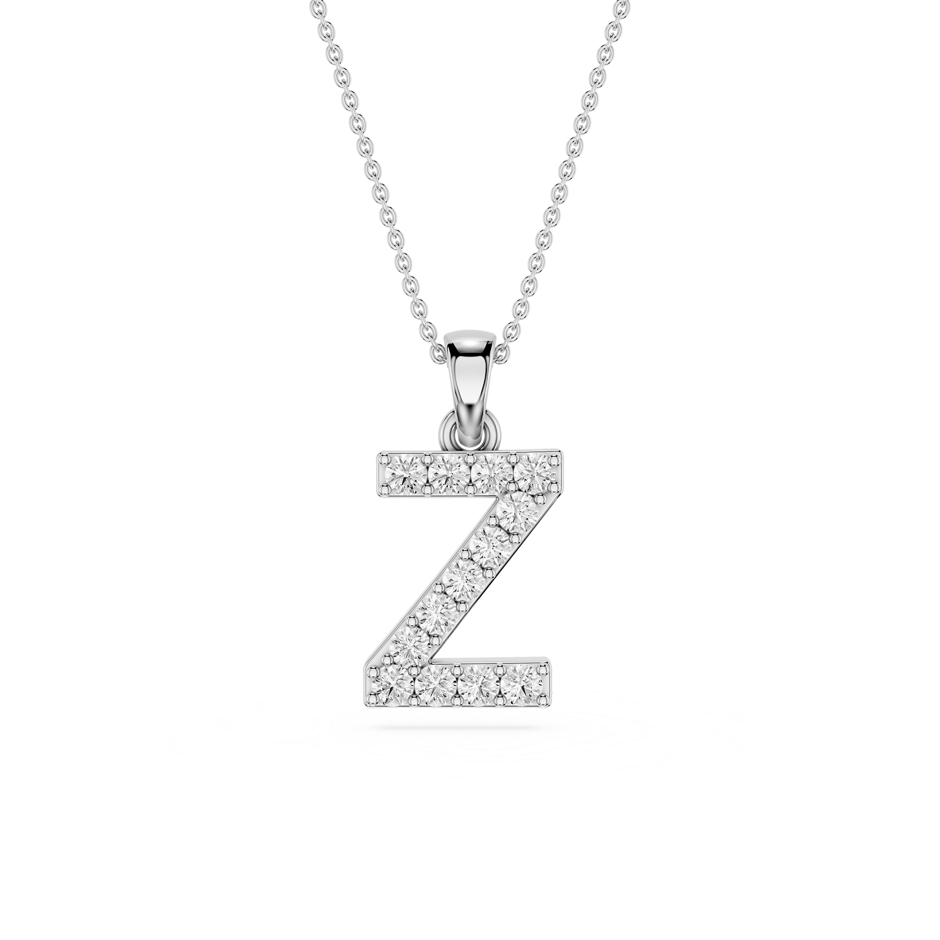 Lab Grown Diamond Initial Z Pendant