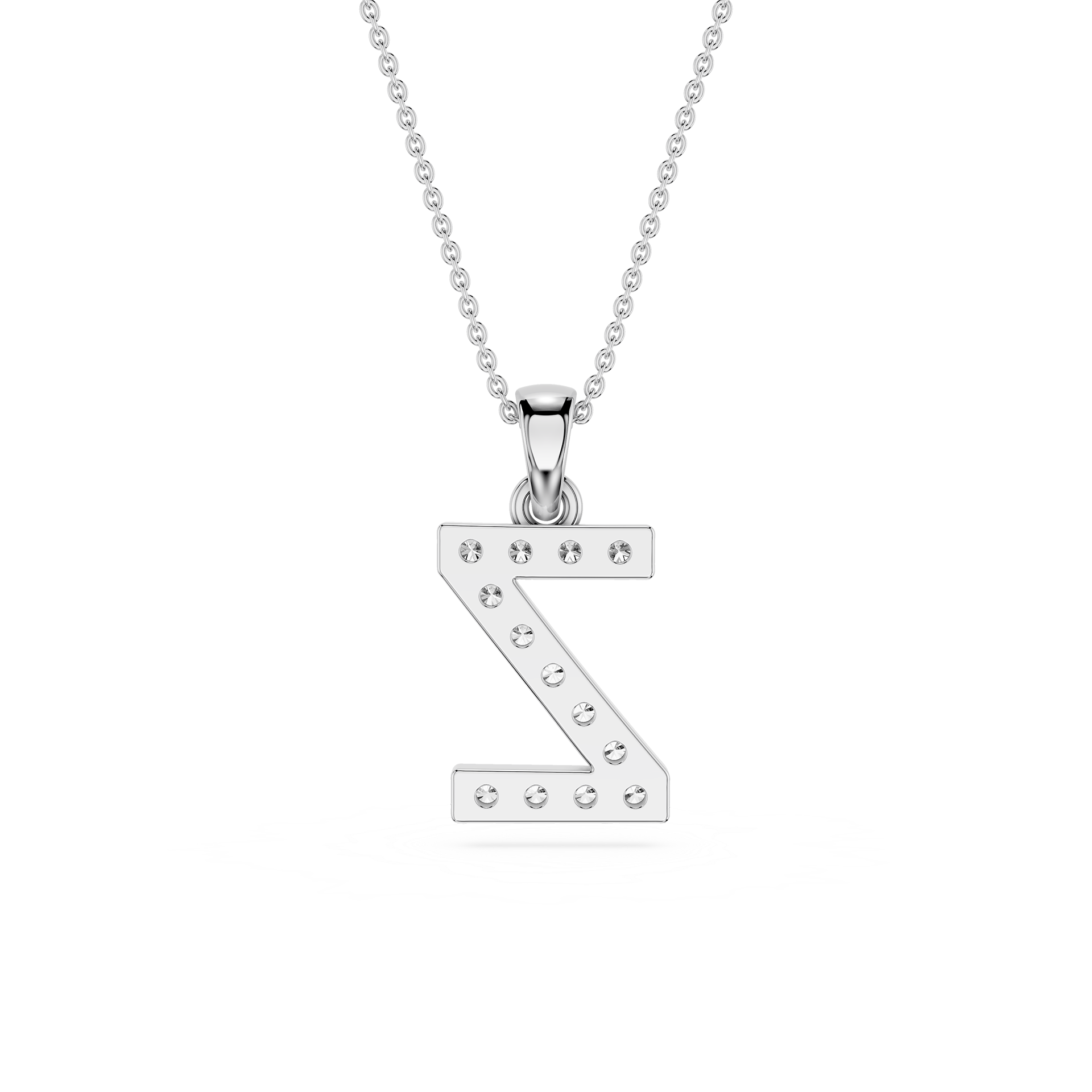 Lab Grown Diamond Initial Z Pendant