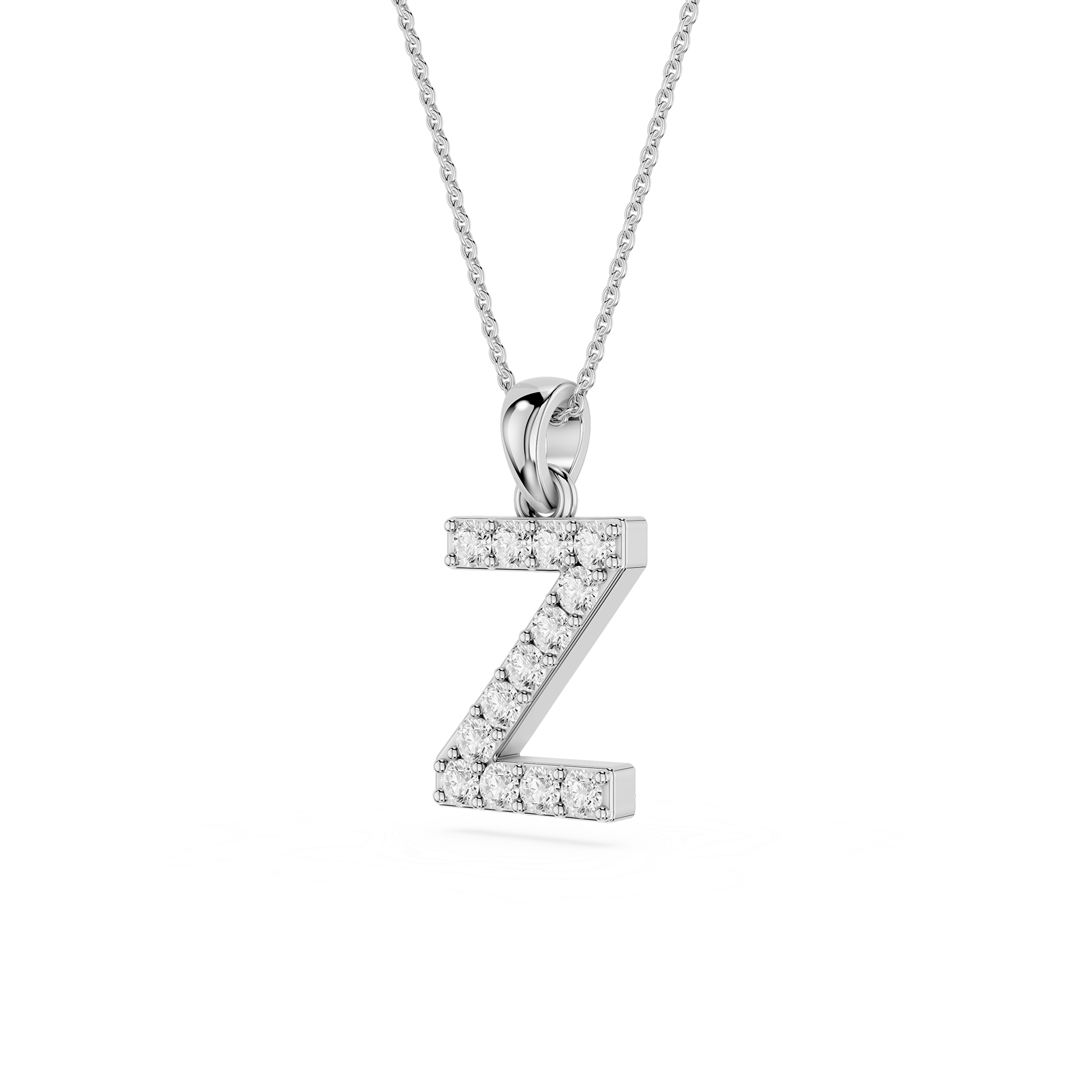 Lab Grown Diamond Initial Z Pendant
