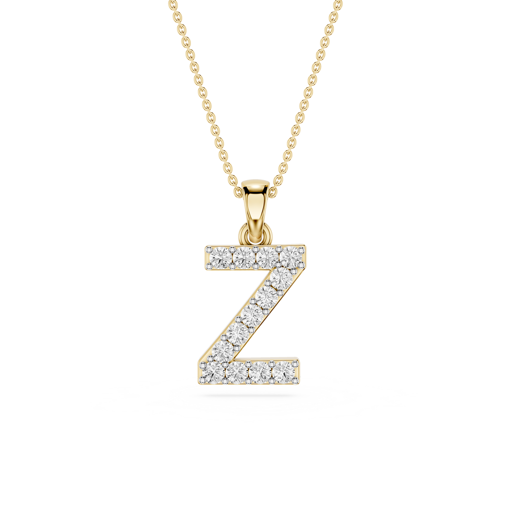 Lab Grown Diamond Initial Z Pendant