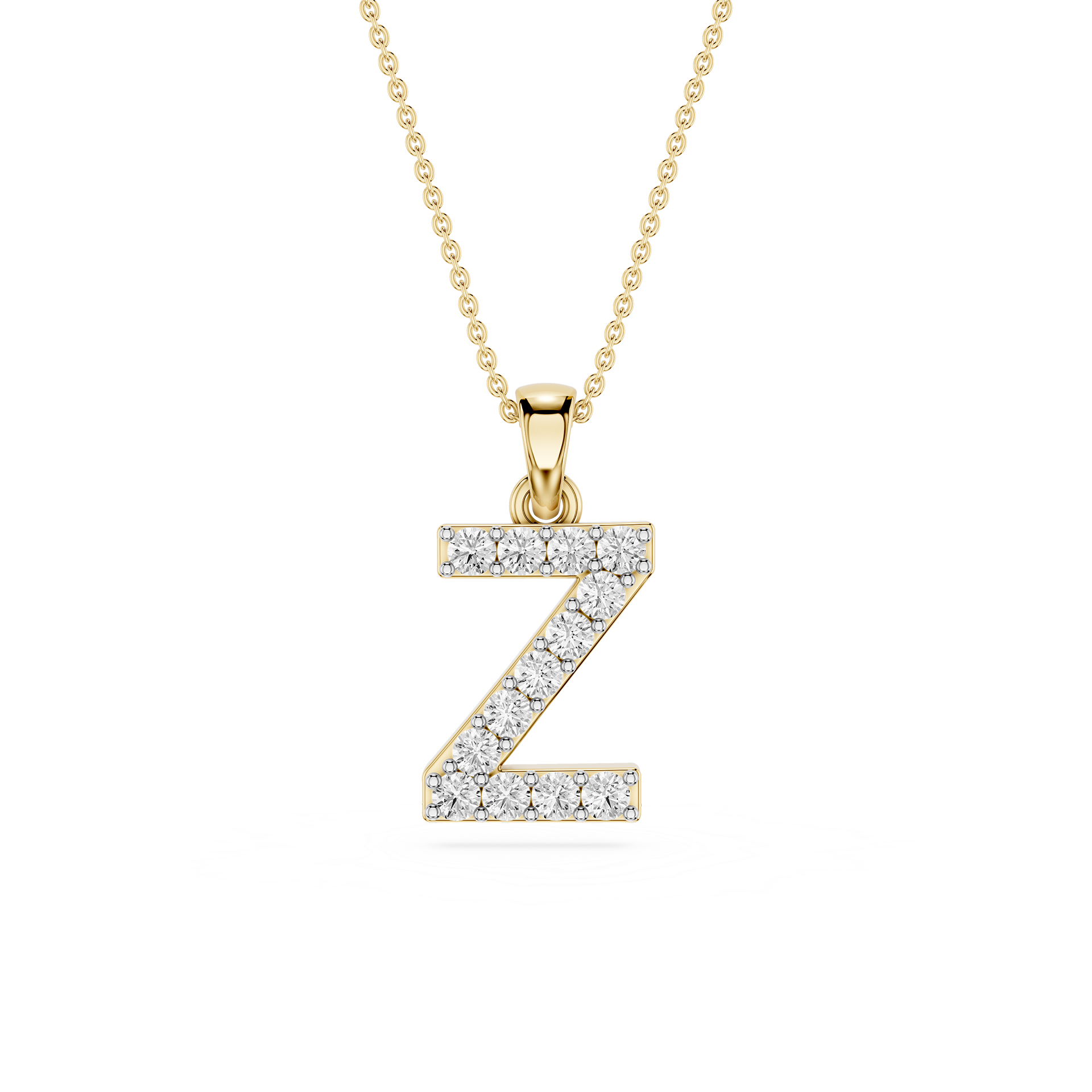 Lab Grown Diamond Initial Z Pendant