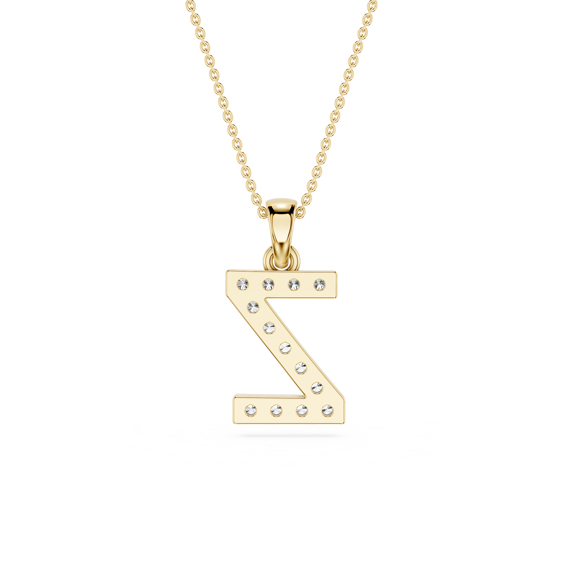 Lab Grown Diamond Initial Z Pendant