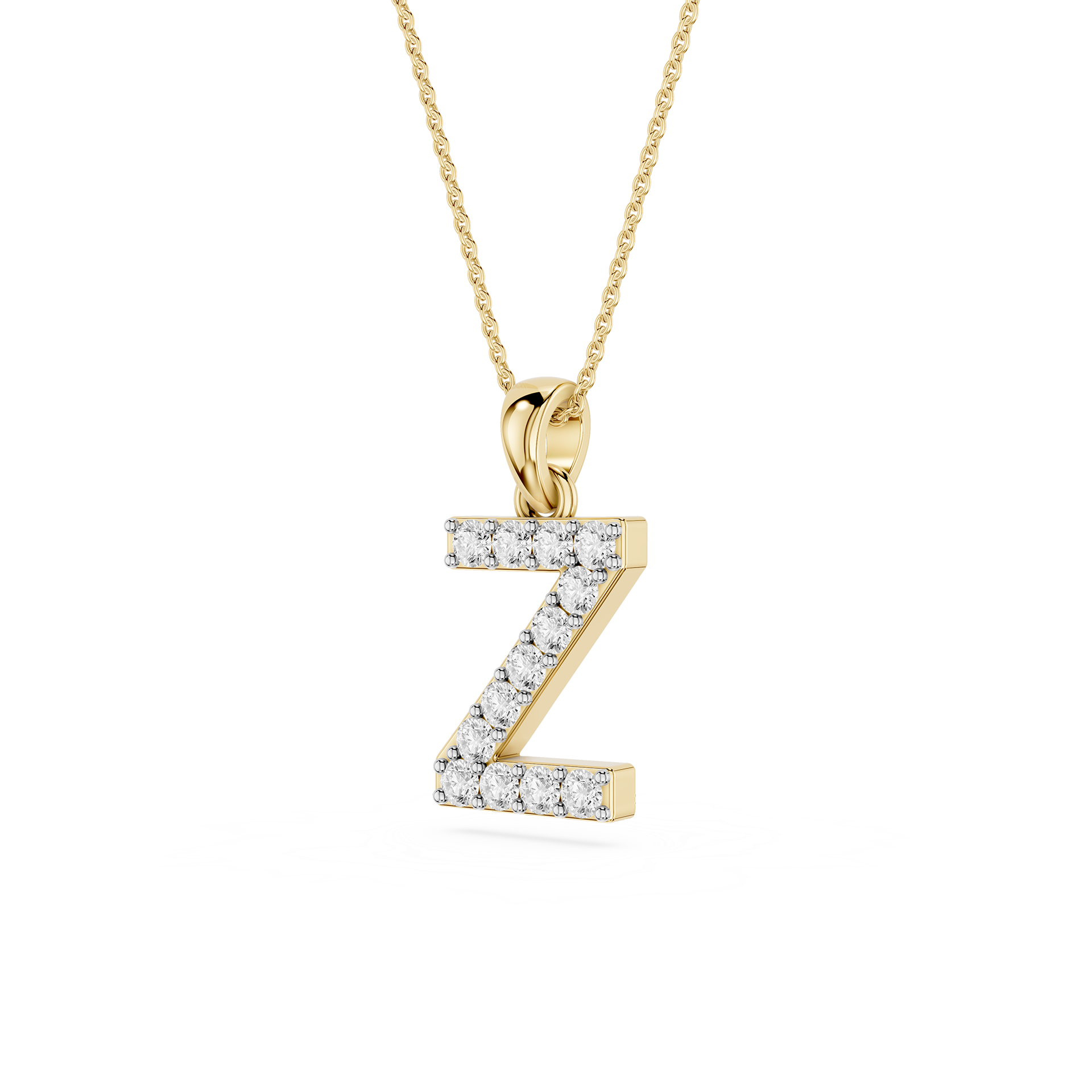 Lab Grown Diamond Initial Z Pendant