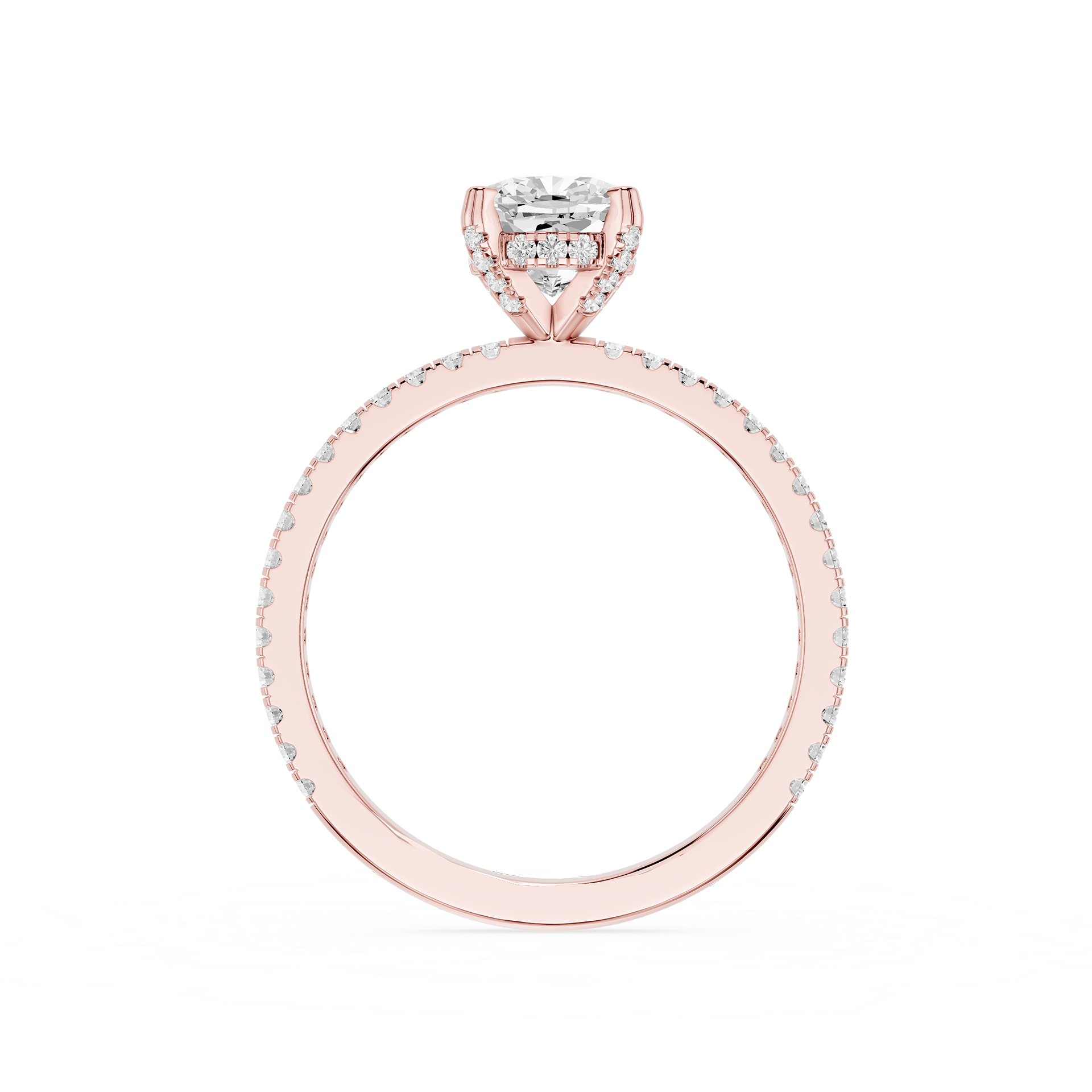 1 Carat Cushion Diamond Engagement Ring