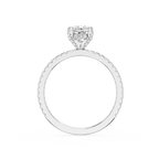 1 Carat Cushion Diamond Engagement Ring