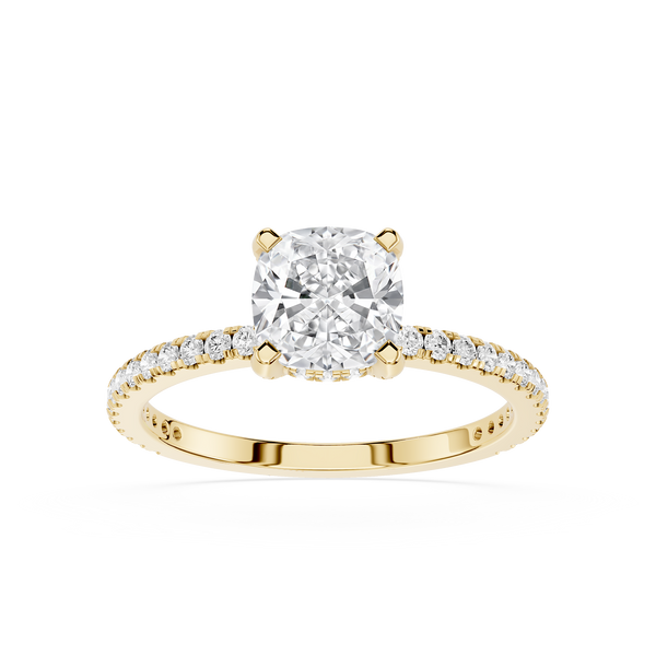 1 Carat Cushion Diamond Engagement Ring