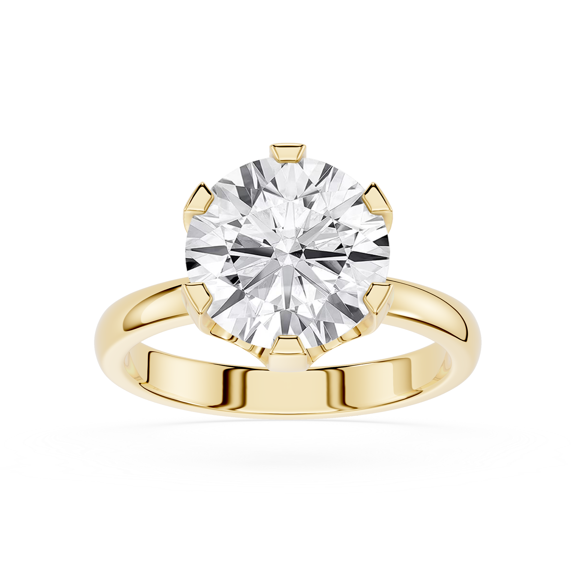 3 Carat Round Diamond Engagement Ring