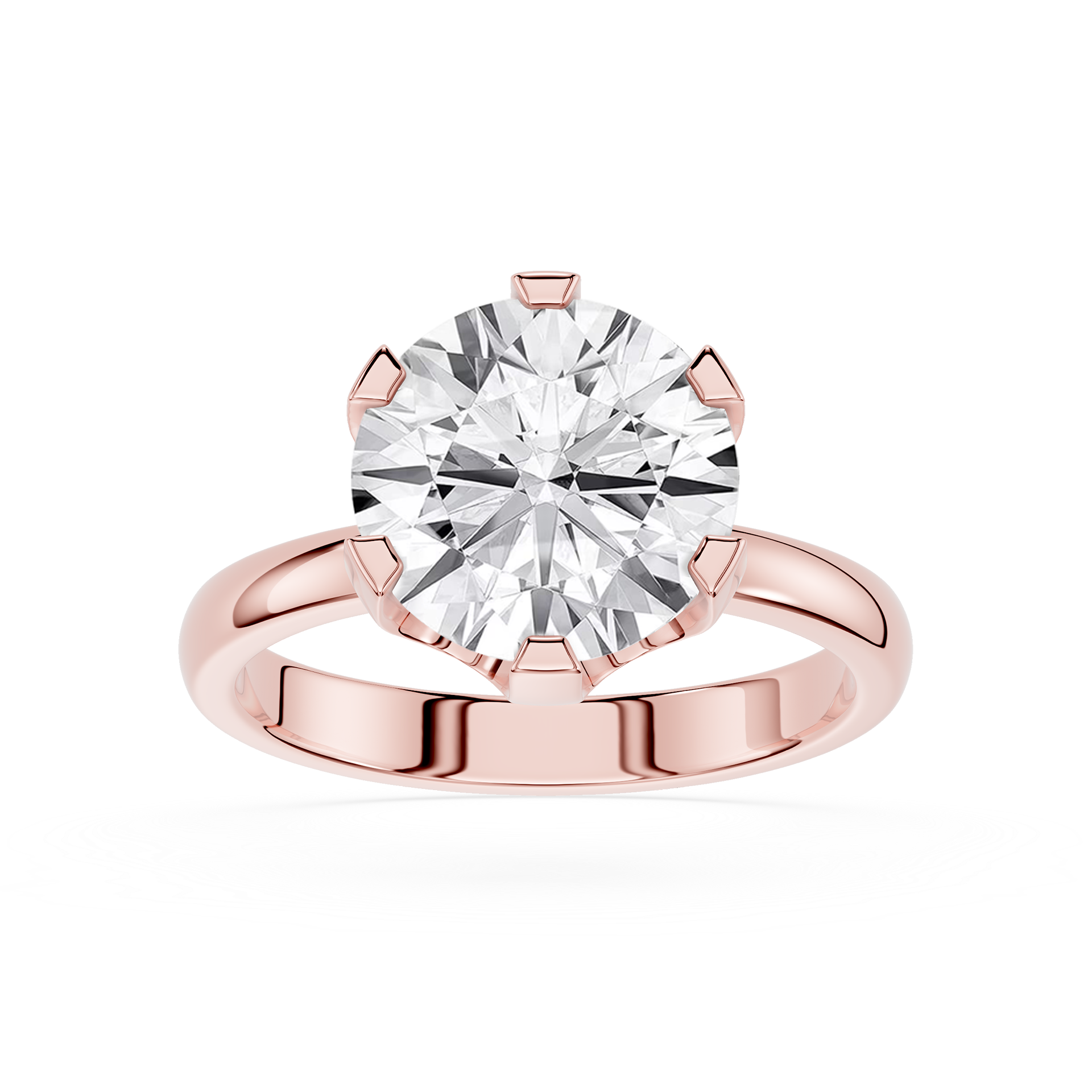 3 Carat Round Diamond Engagement Ring