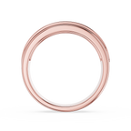 Round Diamond Channel Set Wedding Band