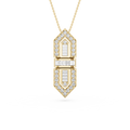 Baguette Lab Grown Diamond Statement Pendant