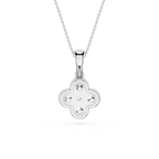 Lab Grown Diamond Clover Pendant for Women