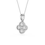 Lab Grown Diamond Clover Pendant for Women