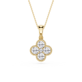 Lab Grown Diamond Clover Pendant for Women
