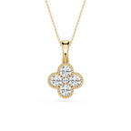 Lab Grown Diamond Clover Pendant for Women