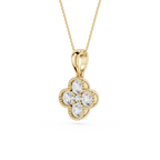 Lab Grown Diamond Clover Pendant for Women