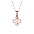 Lab Grown Diamond Clover Pendant for Women