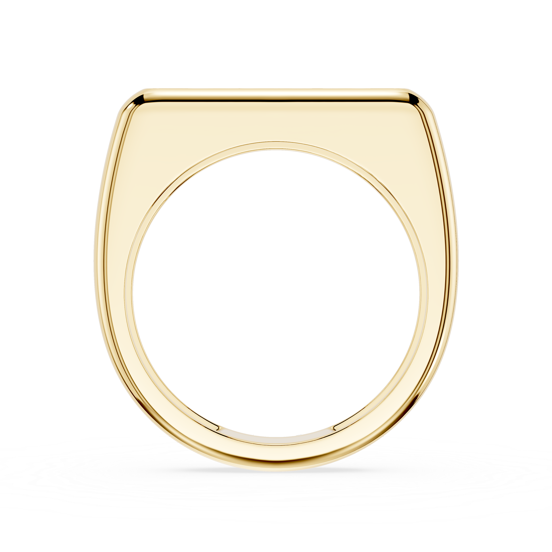 Round Three Stone Lab Grown Diamond Band Ring