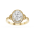 Oval Halo Lab Grown Diamond Engagement Ring