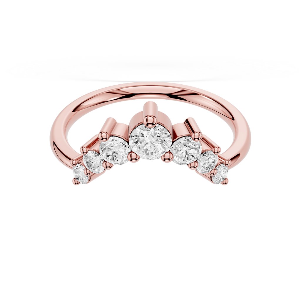 Graduated Lab Grown Diamond Wedding Band