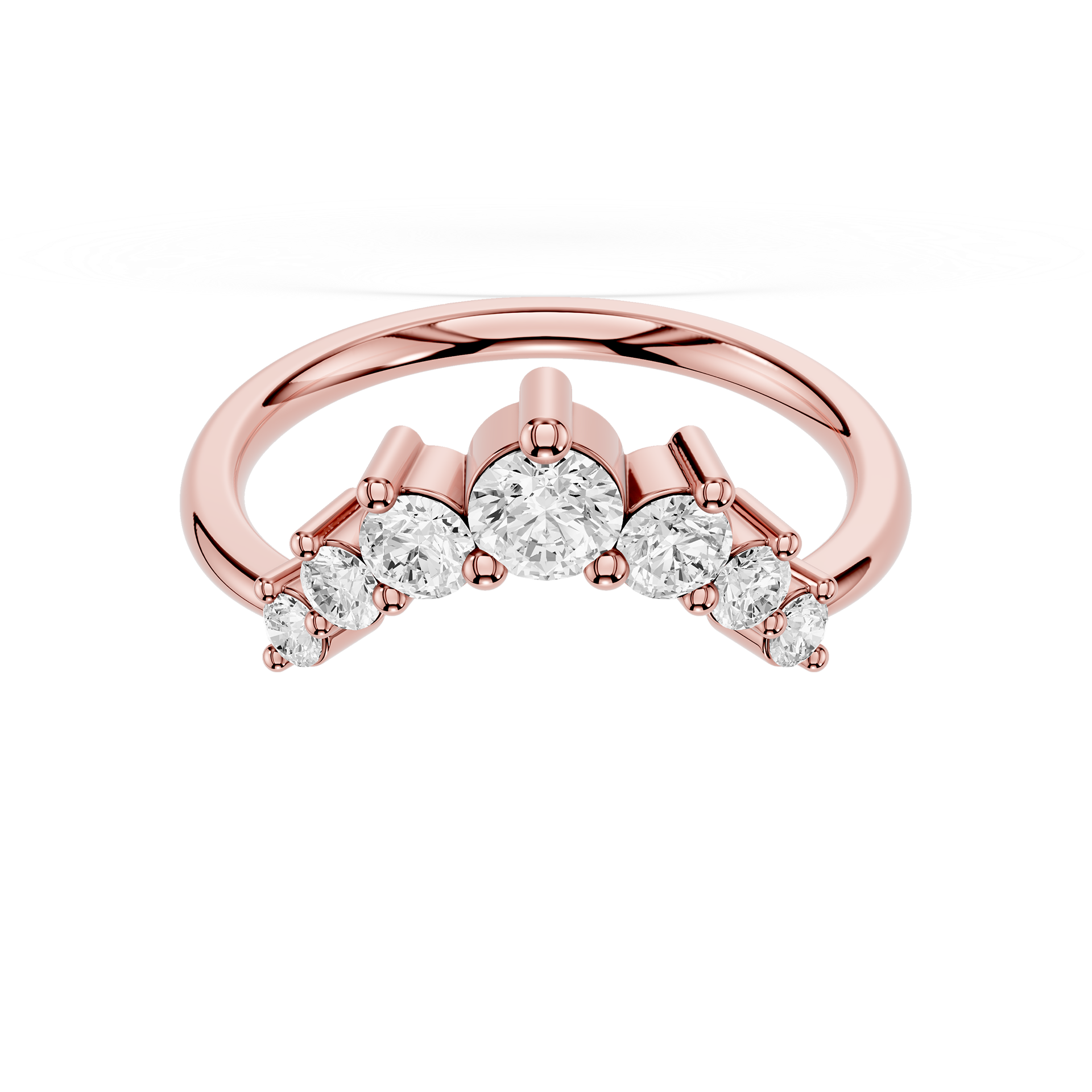 Graduated Lab Grown Diamond Wedding Band