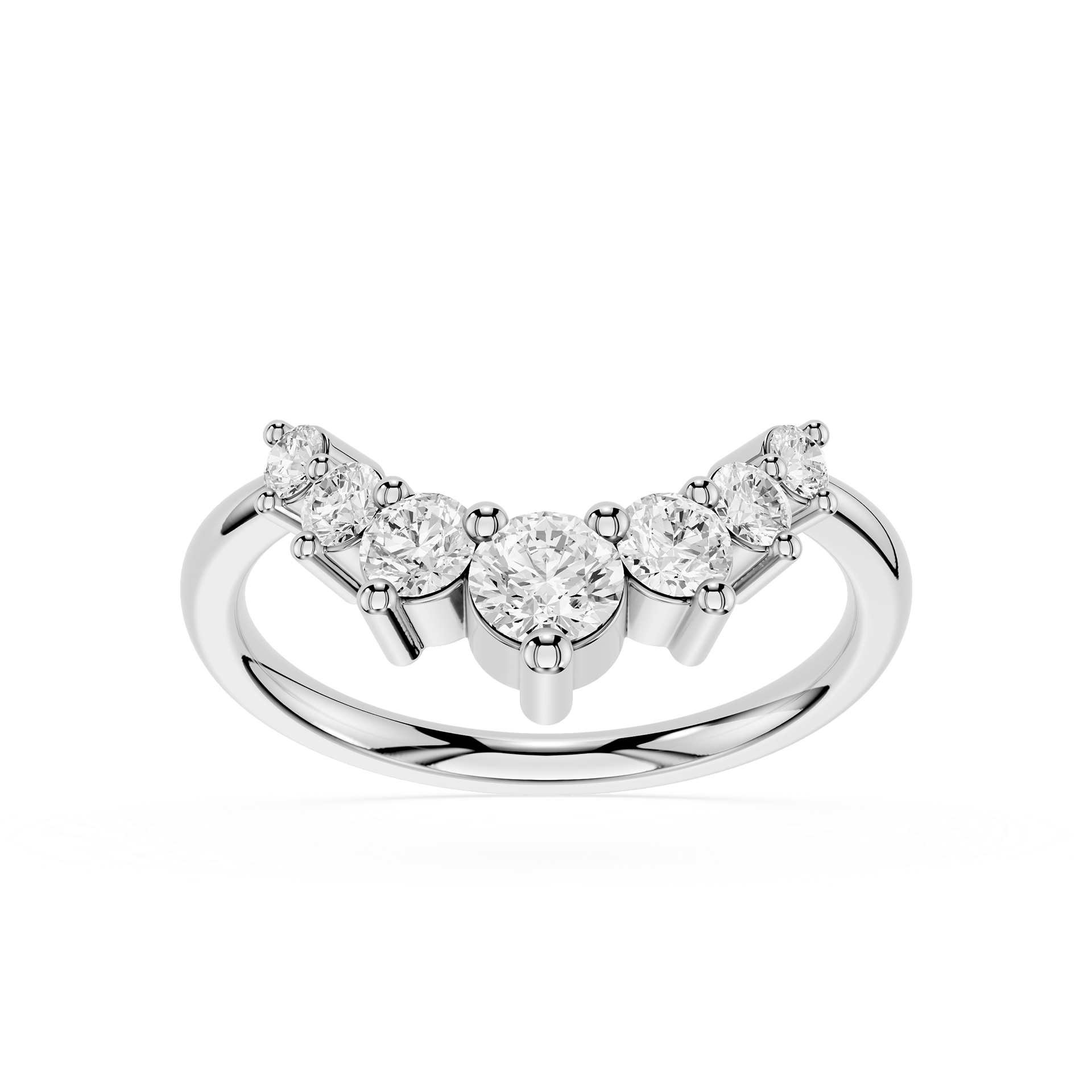 Graduated Lab Grown Diamond Wedding Band