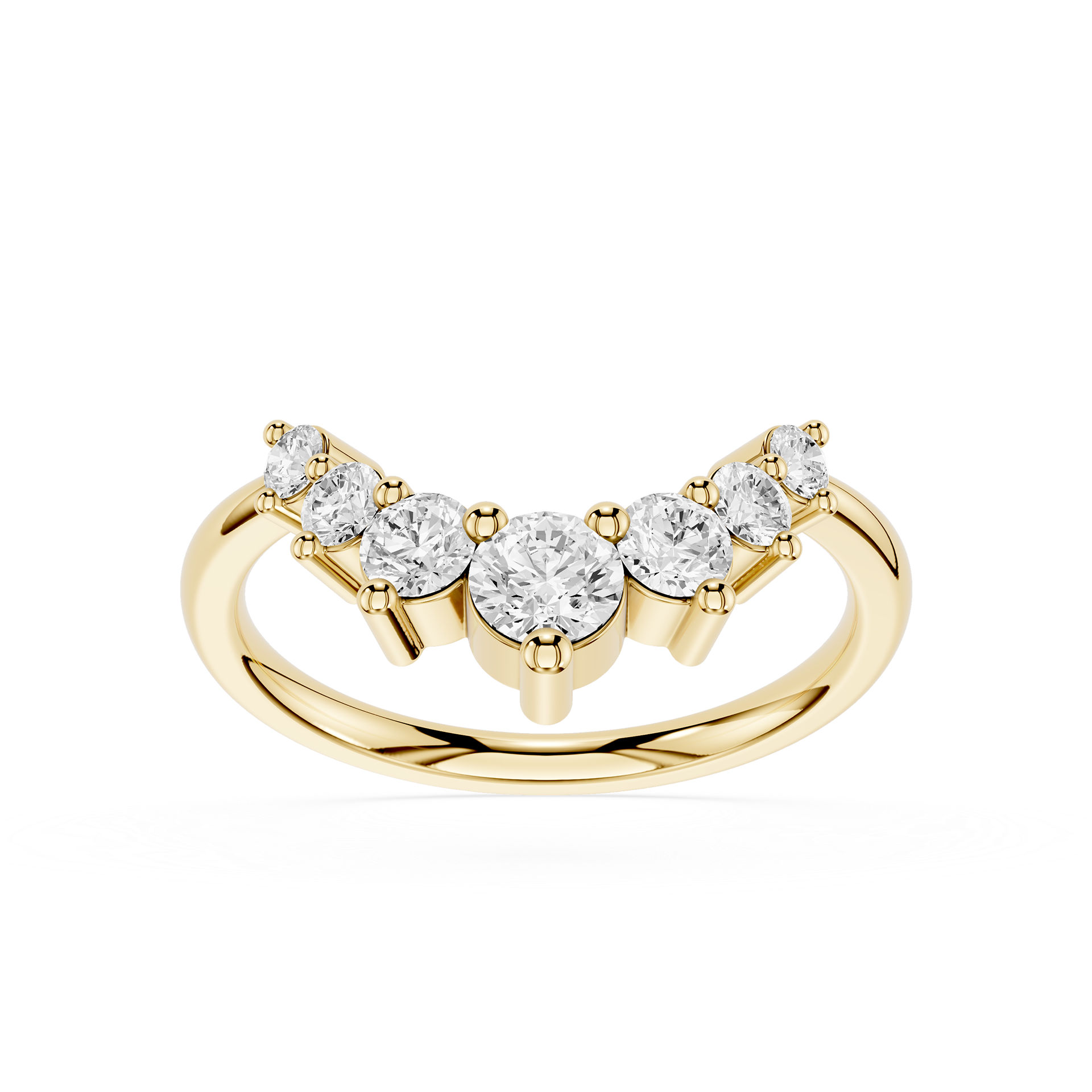 Graduated Lab Grown Diamond Wedding Band