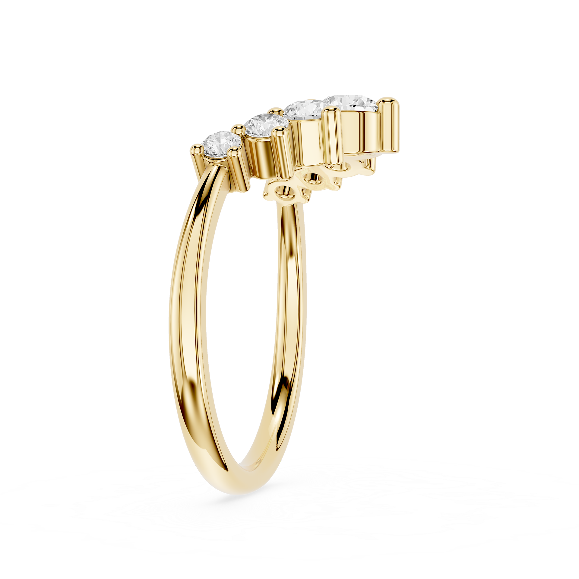 Graduated Lab Grown Diamond Wedding Band