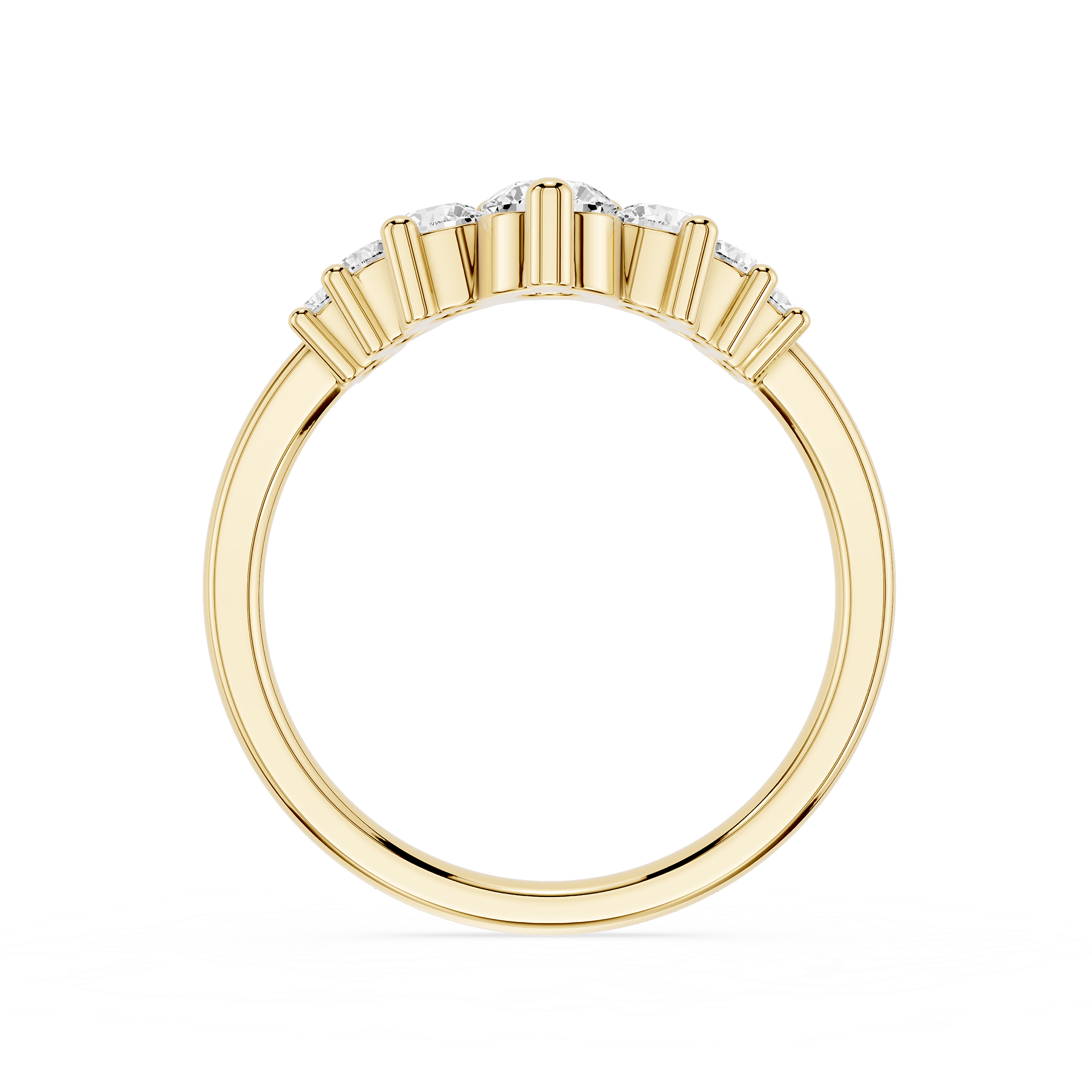 Graduated Lab Grown Diamond Wedding Band
