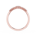 Graduated Chevron Lab Grown Diamond Wedding Band