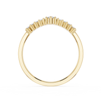 Graduated Chevron Lab Grown Diamond Wedding Band