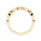 Round Cut Lab Grown Diamond Marquise Wedding Band