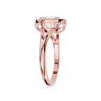 Oval Cluster Lab Grown Diamond Engagement Ring