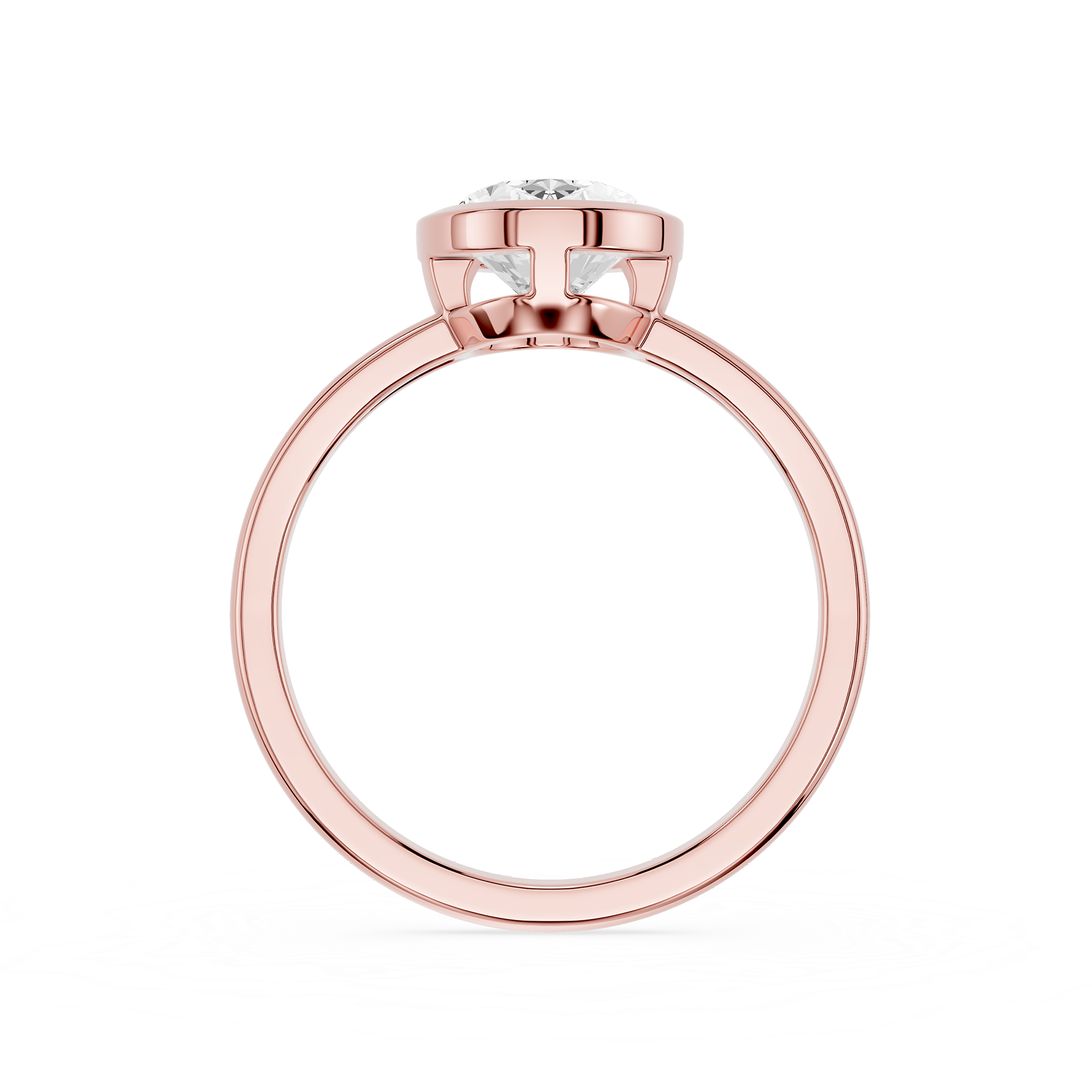 Oval Cluster Lab Grown Diamond Engagement Ring