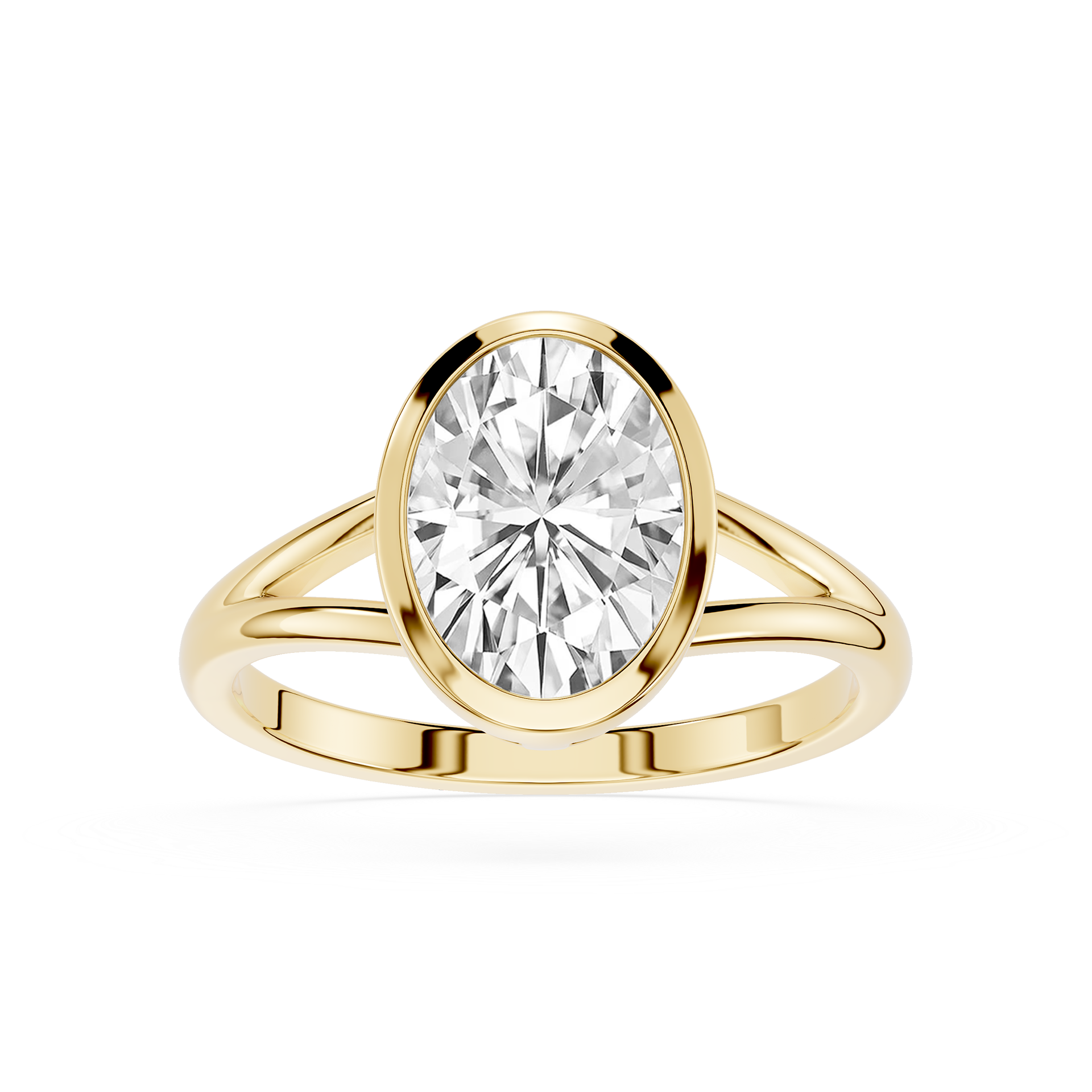Oval Cluster Lab Grown Diamond Engagement Ring