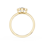 Oval Cluster Lab Grown Diamond Engagement Ring