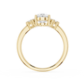 Oval Cluster Lab Grown Diamond Engagement Ring