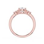 Pear Cluster Lab Grown Diamond Engagement Ring