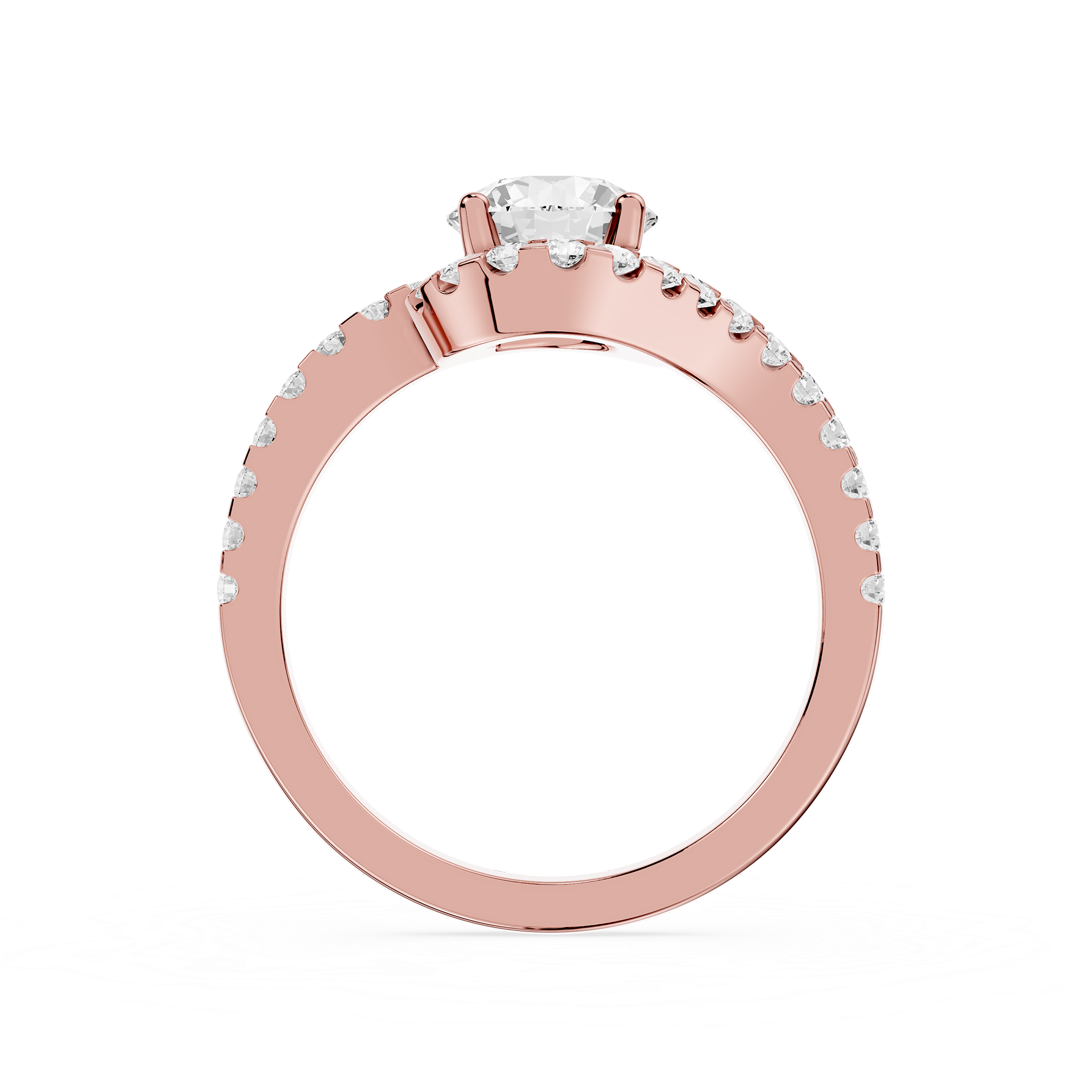Round Halo Lab Grown Diamond Engagement Ring