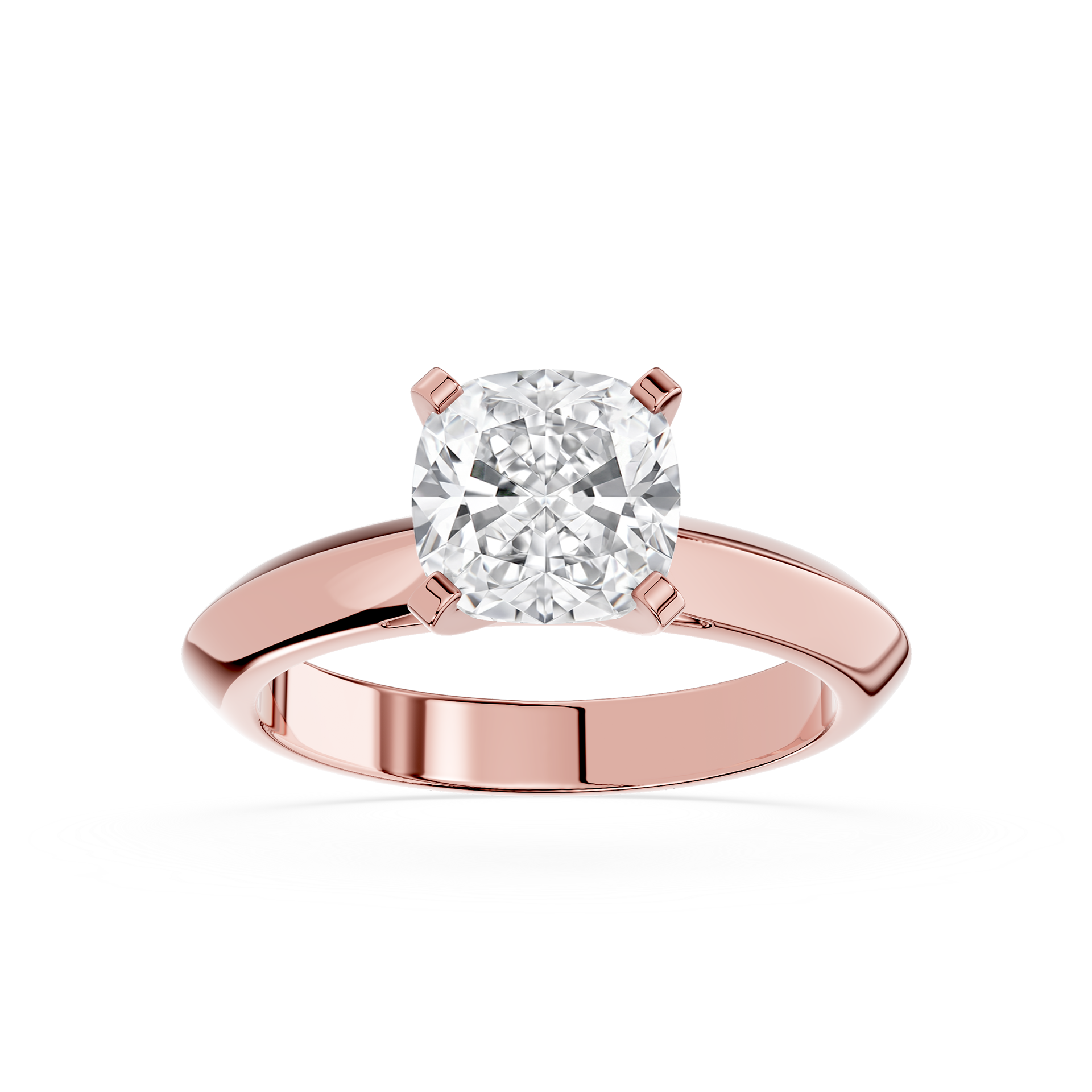 Cushion Cut Lab Grown Diamond Engagement Ring