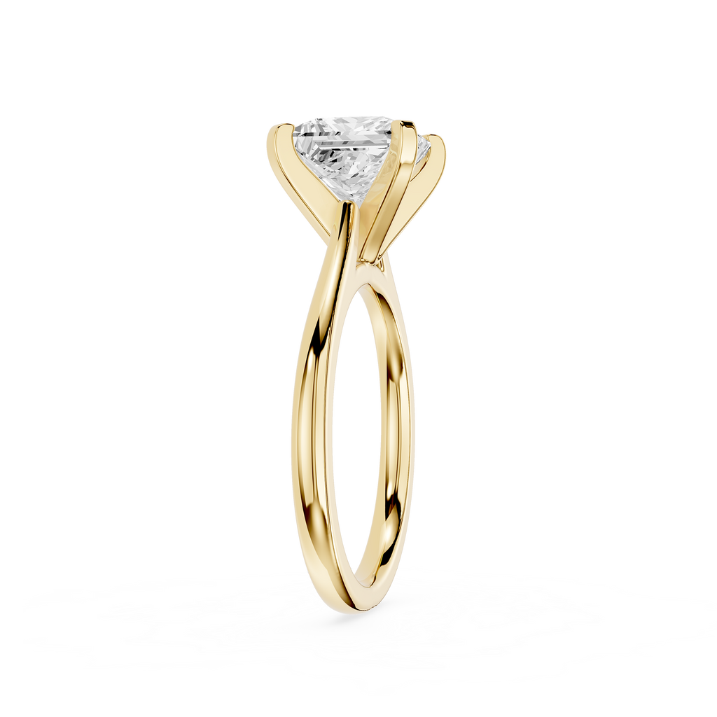 Princess Cut Lab Grown Diamond Solitaire Engagement Ring