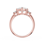 Trillion Cut Lab Grown Diamond Three Stone Ring