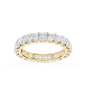Princess Cut Lab Grown Diamond Eternity Wedding Band