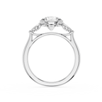 Round Cut Lab Grown Diamond Floral Engagement Ring