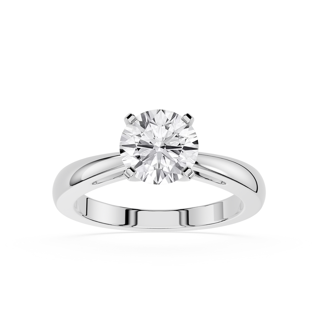 Diamond ring on a white background