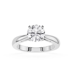 Diamond ring on a white background