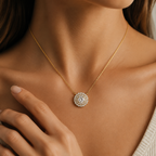 Round Halo Lab Grown Diamond Pendant
