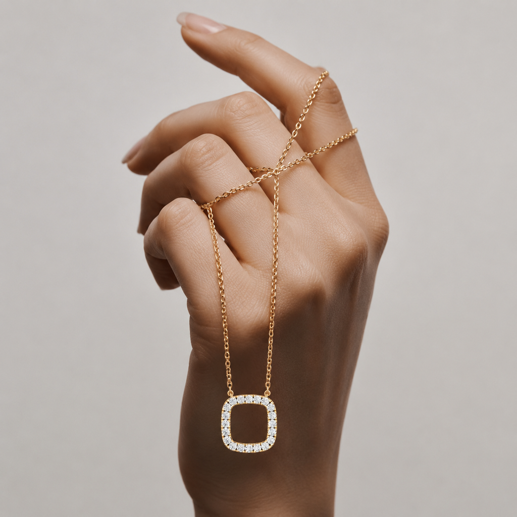 Round Halo Lab Grown Diamond Pendant